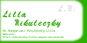 lilla mikuleczky business card